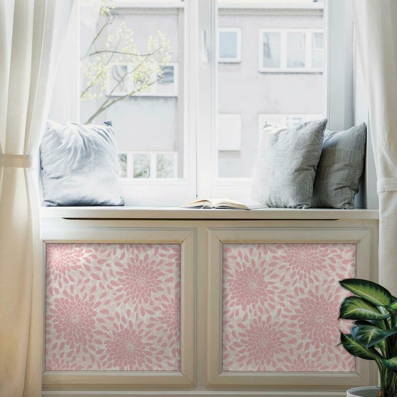 RoomMates RMK11479WP Pink Glitter Toss The Bouquet Peel and Stick Wallpaper - Image 4